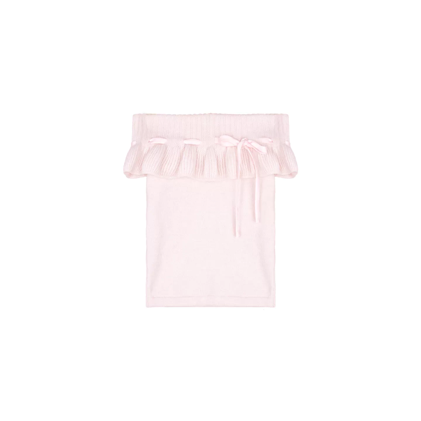 Off-Shoulder Ruffle Knit Top Set-Up
