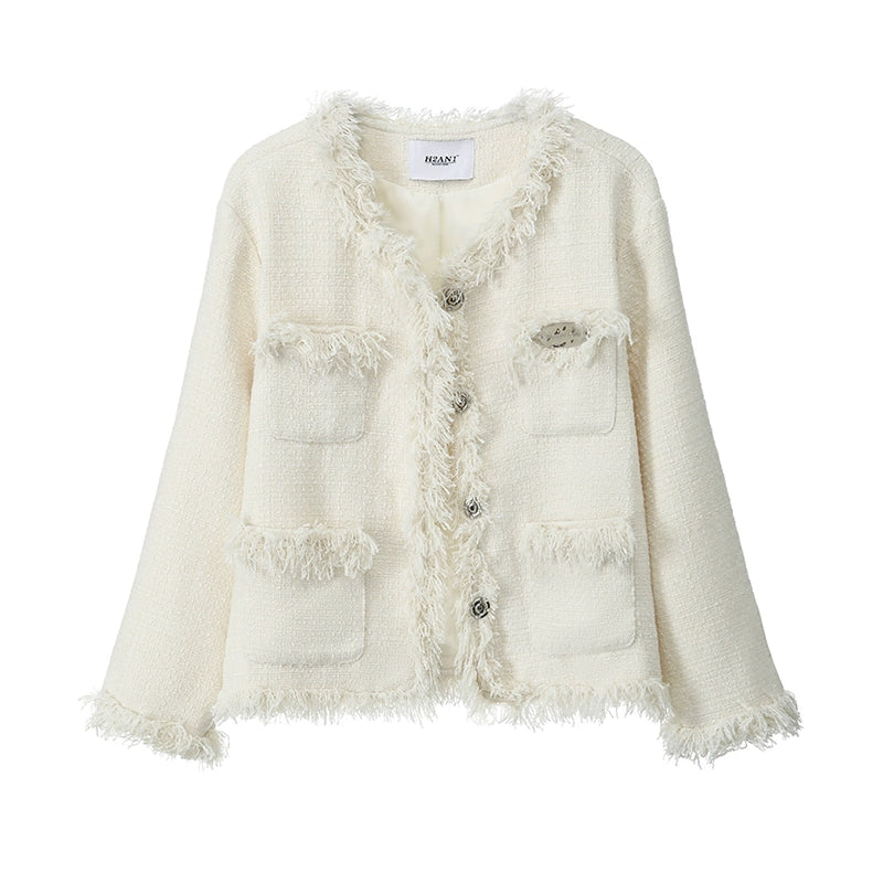 Handmade fringed small fragrant coat