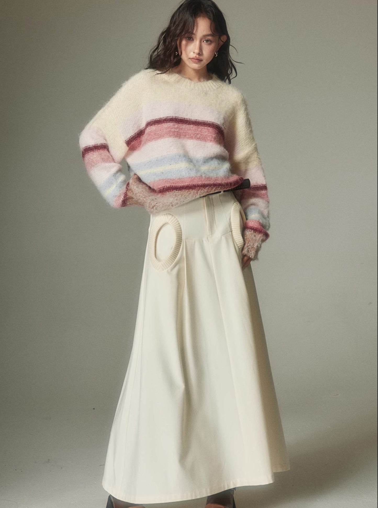 A-line versatile long skirt