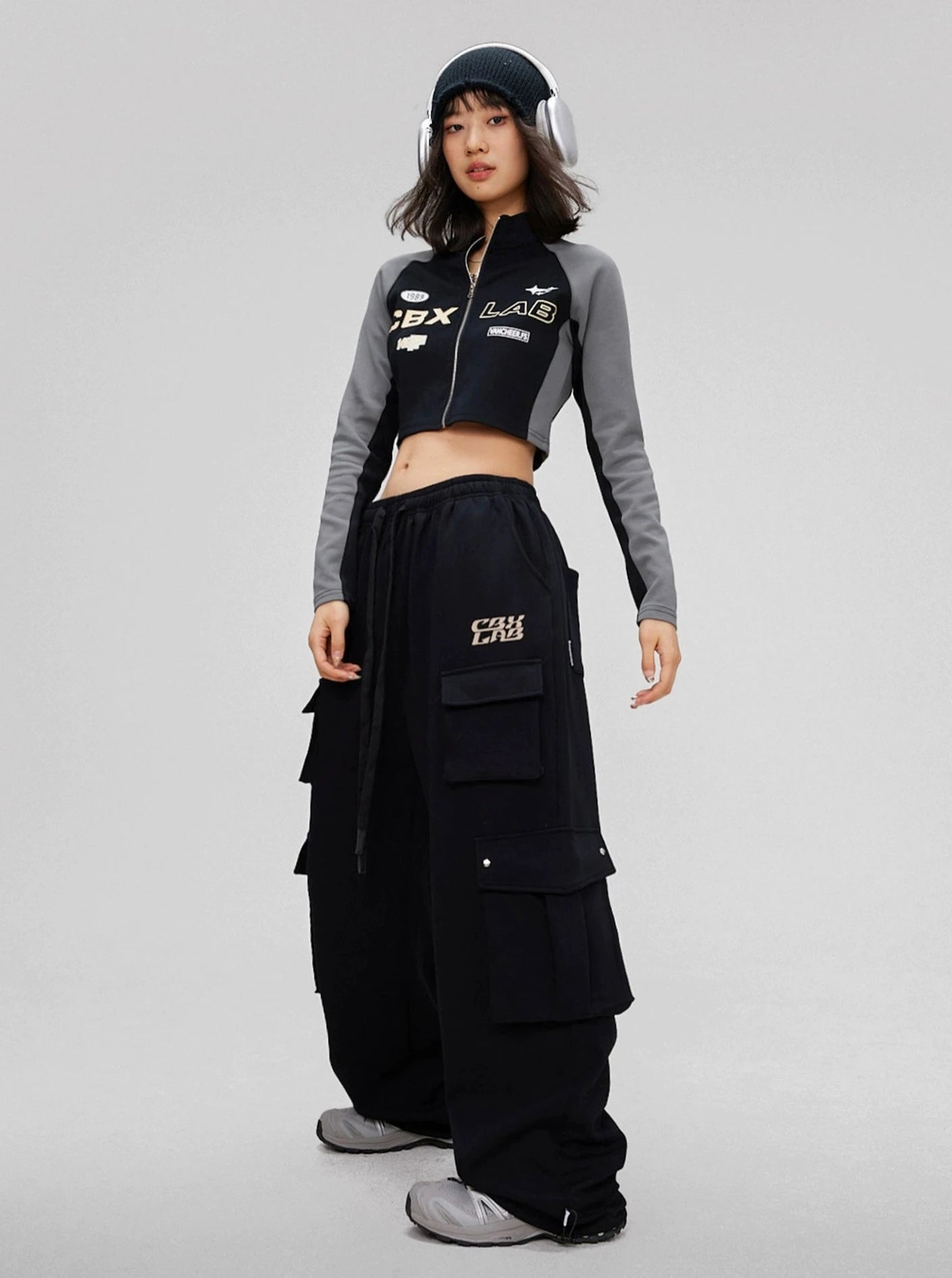 American Street Cargo Pants Hip Hop Set-Up