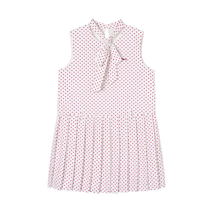 Polka Dot A-Line Midi Dress