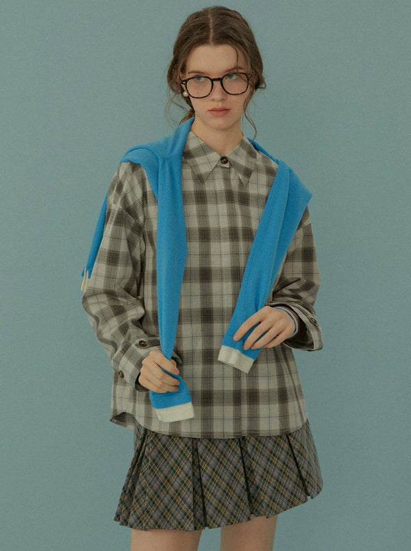 salt loose and slouchy shirt