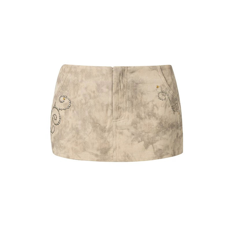 Spring Corduroy Wrap Skirt