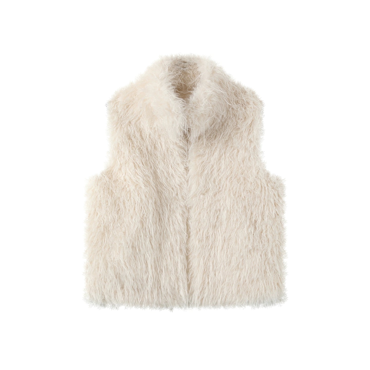 Stand-Up Collar Furry Vest