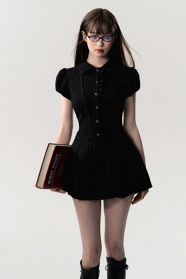 College Style Hot Girl Tea Break Dress