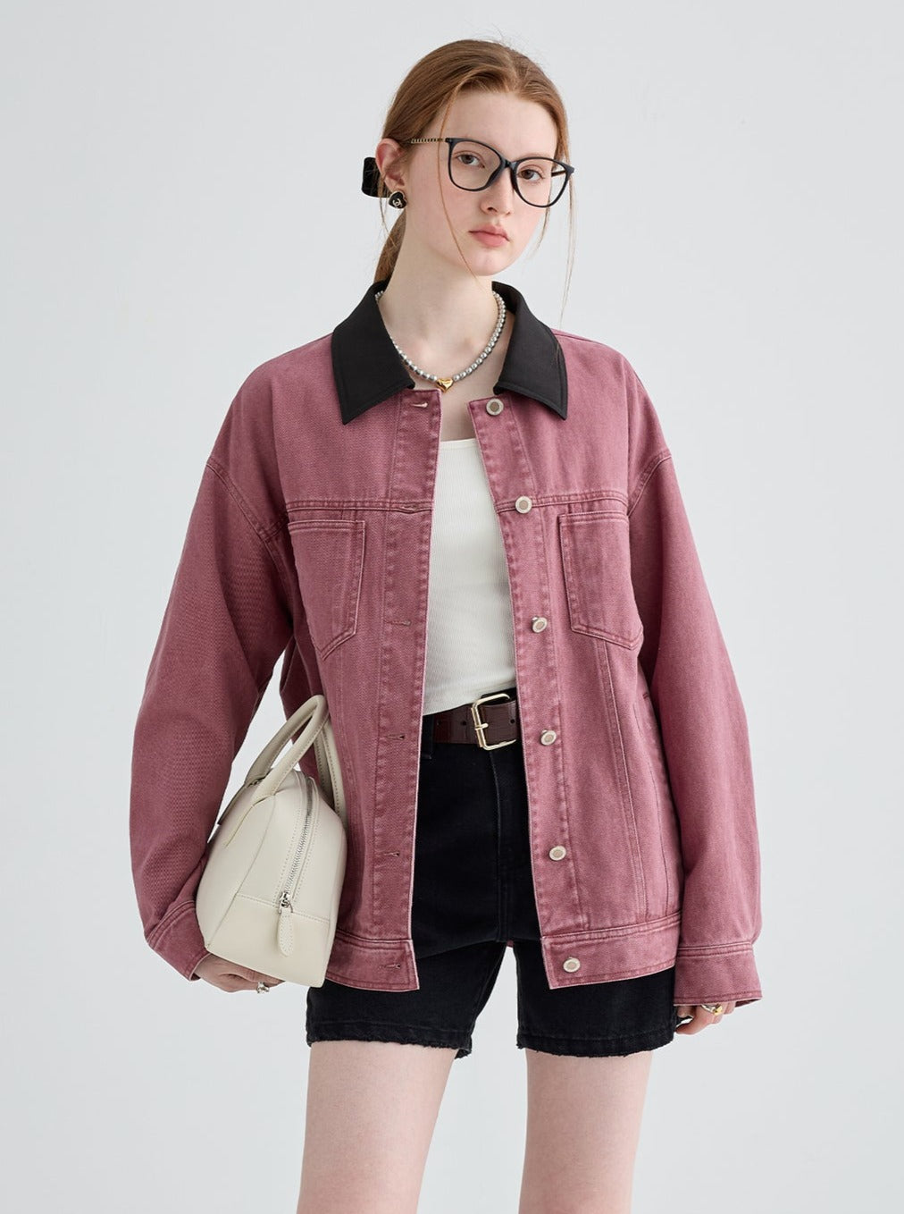 Kontrast Jeans Short Jacket