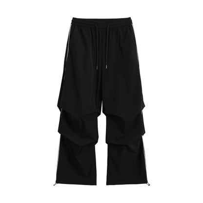 Retro Paratrooper Wide-Leg Cargo Pants