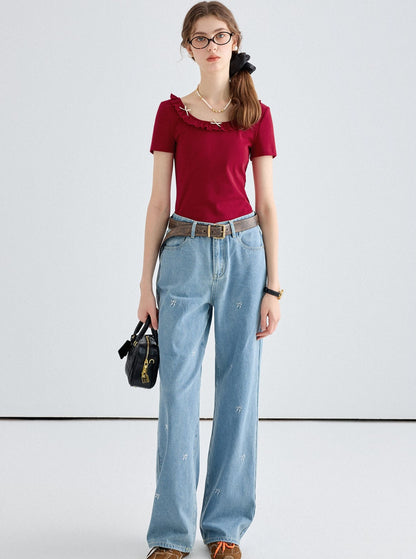 Straight Slouchy Trousers