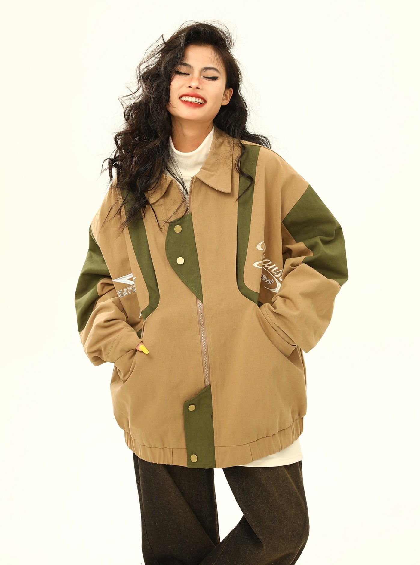 American cargo retro lapel jacket