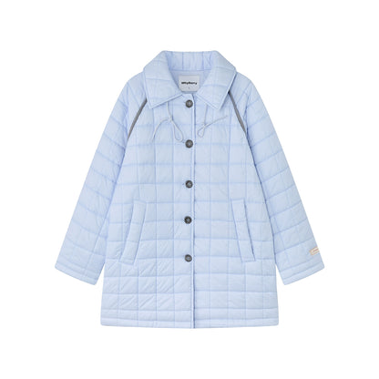 Light Quilted Mid-Length Coat