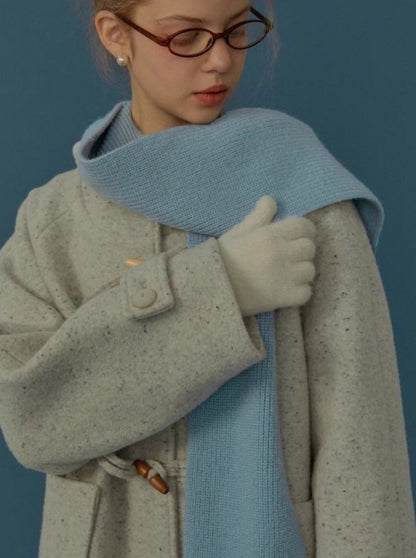 vintage sweet woolen knit scarf