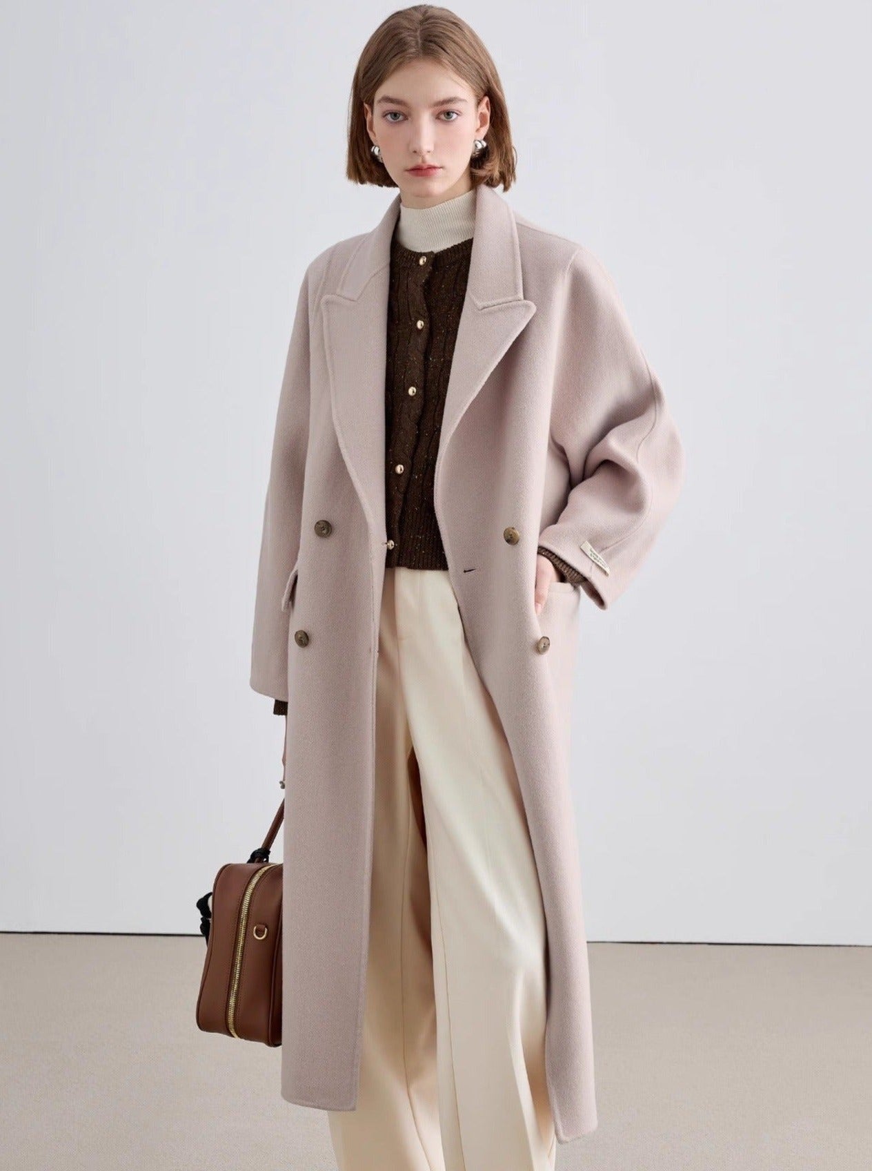 French retro woolen coat