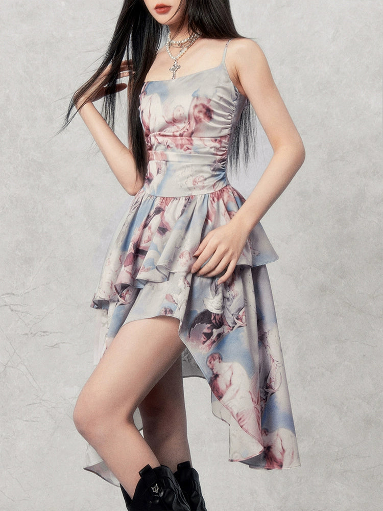 Dreamy Irregular Oil Paint Dress