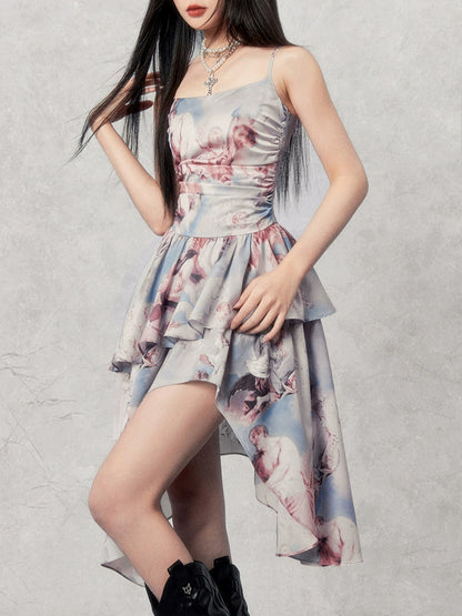 Dreamy Irregular Oil Paint Dress