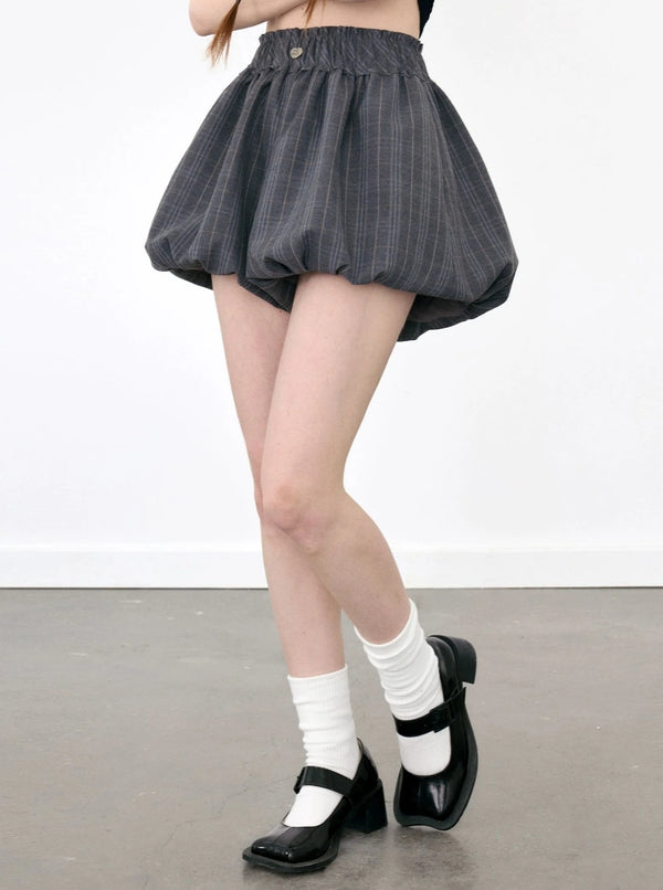 School Bud Plaid Shorts Skirt