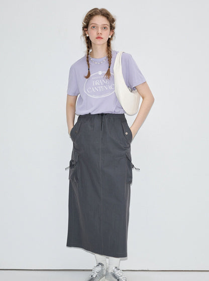 Retro Slim High Waist Design Feeling Skirt