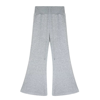 Fleece-Lined Flared Casual Pants