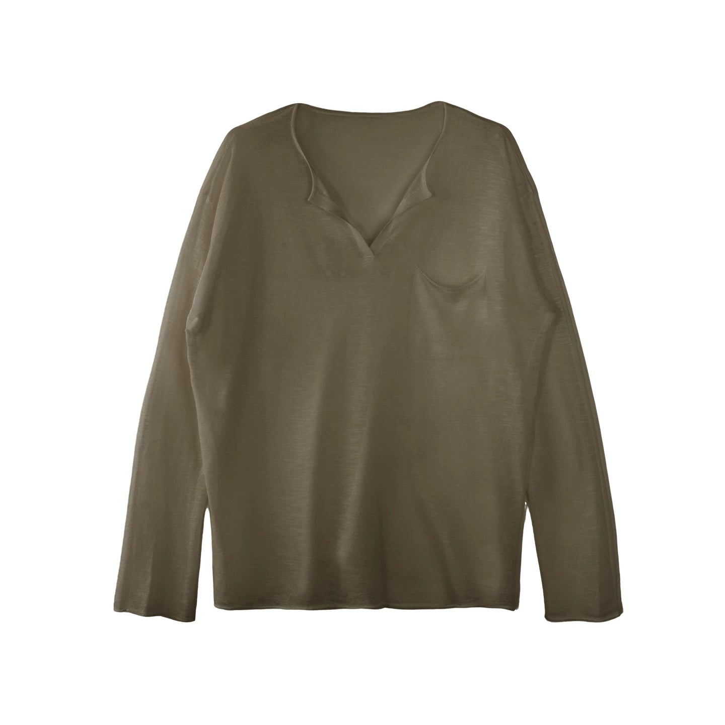 Blusa de punto de lino de bambú