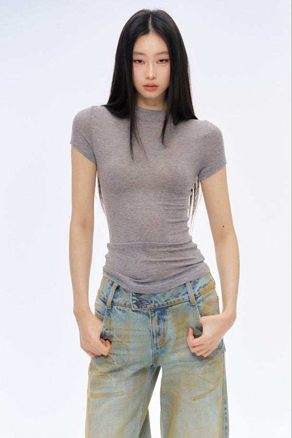 Spring/Summer Sleek Tencel Wool Top