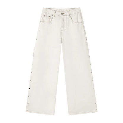 Solid Winter Wide-leg Pants