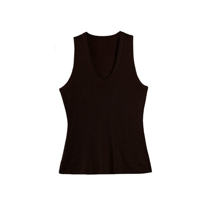 Versatile Wool Sleeveless Base Top