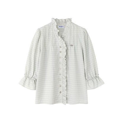 Flower Day Plaid Shirt