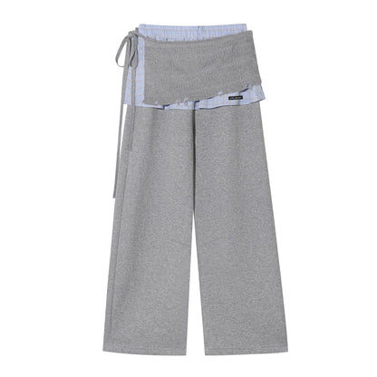 Plaid Patchwork Sweater Set-Up