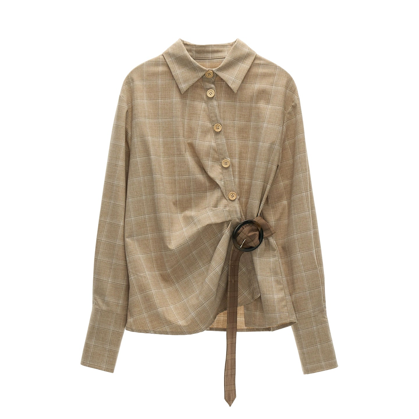 Retro Plaid Long Sleeve Shirt