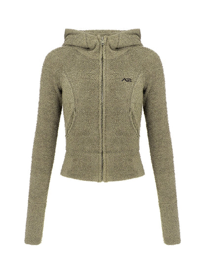 Hooded Cardigan Sweatshirt Jacket