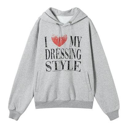 Diamond-Embellished Hooded Sweater