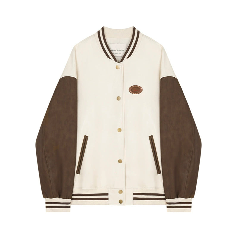 Retro -Temperament Baseball -Trikotjacke