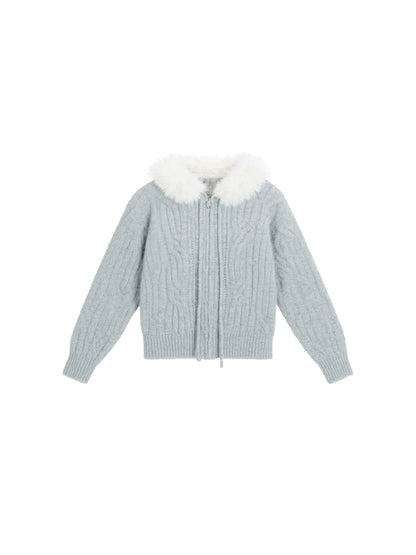 Alpaca Fur Blend Coat