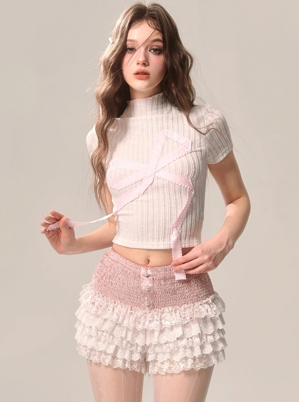 Sweet Doll Knit Crop Top