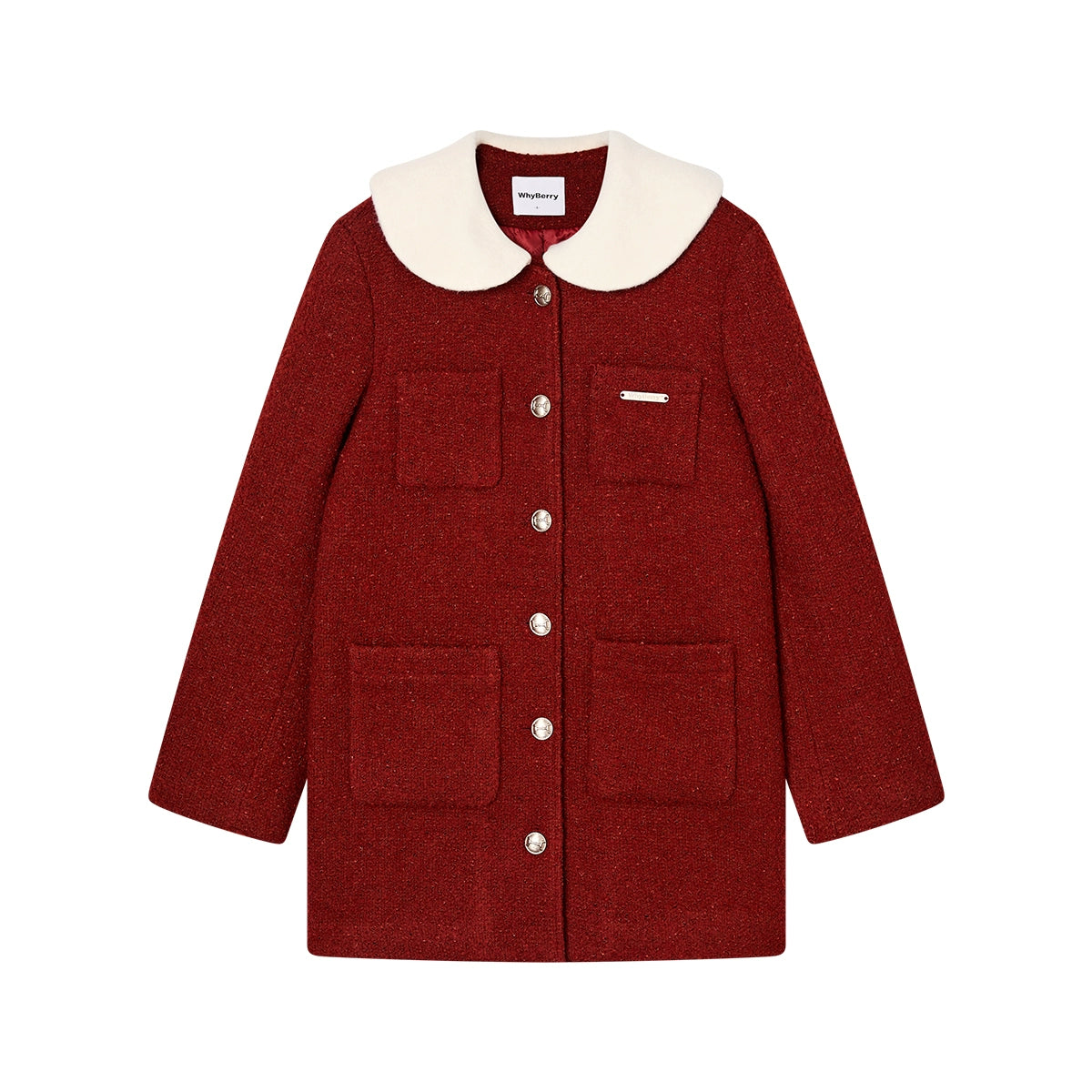 Tweed Doll Collar Jacket