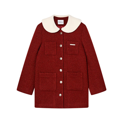 Tweed Doll Collar Jacket