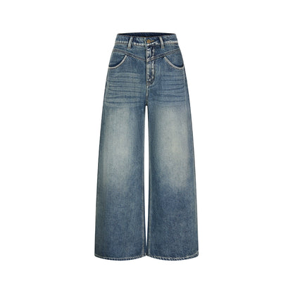 빈티지 하이 라이즈 슬리밍 진 