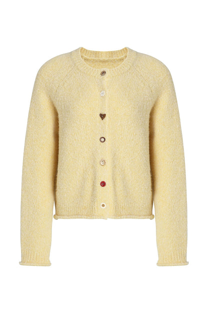 Soft Yellow Wool Blend Top