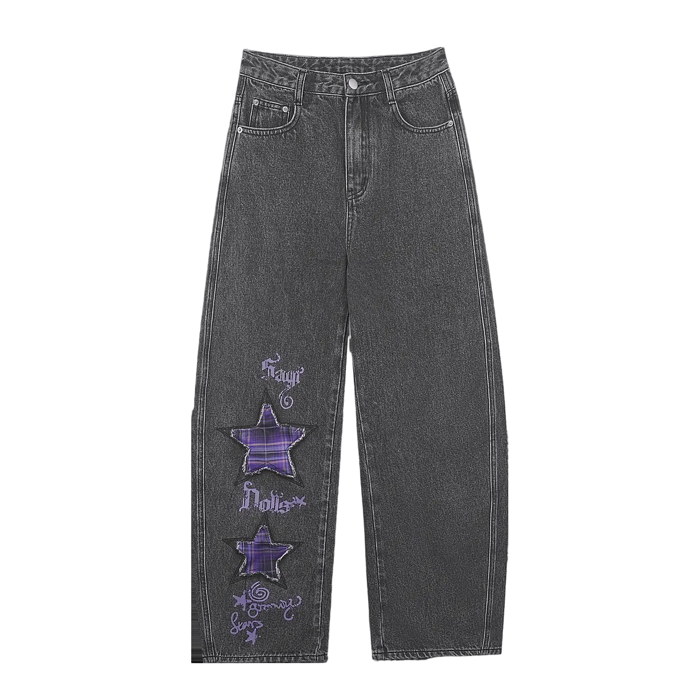 Graffiti Print Two-Piece T-Shirt Set-Up