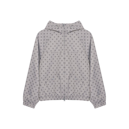 Autumn Polka Dot Hooded Jacket