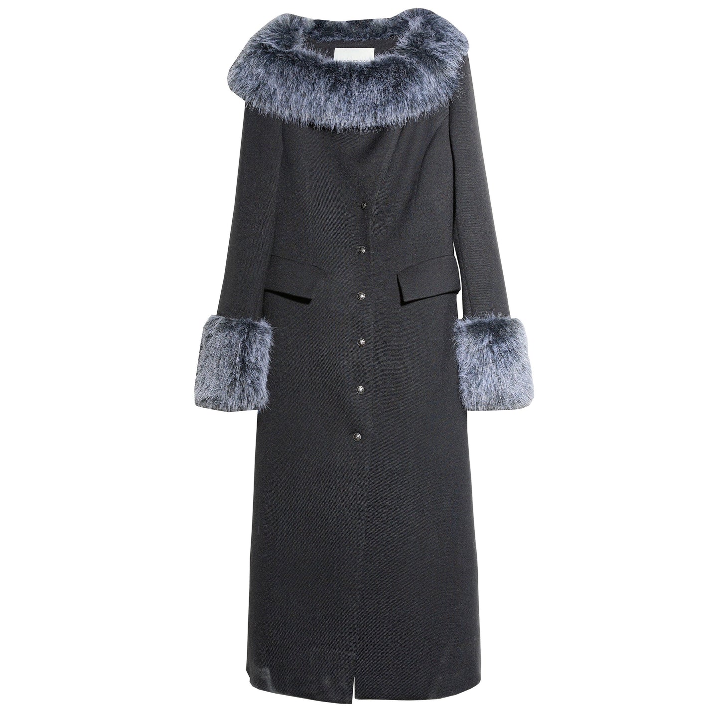 Retro Wool Fur-Collar Coat