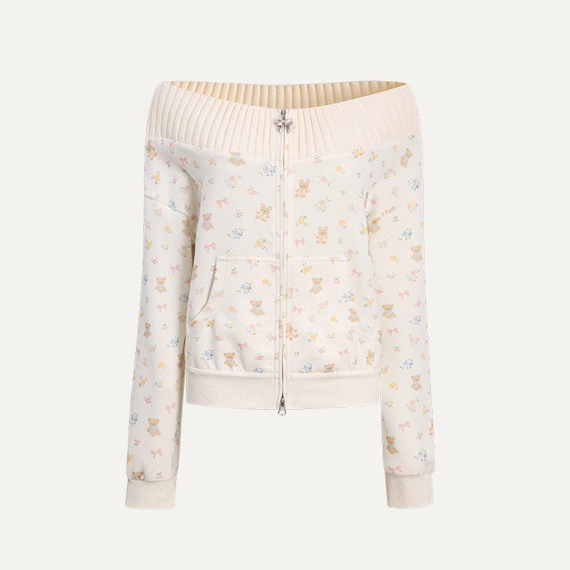 One-Shoulder Sweater With Trousers Set-Up