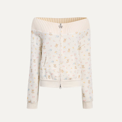 One-Shoulder Sweater With Trousers Set-Up