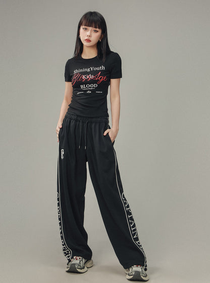 American Style Straight Sweat Pants