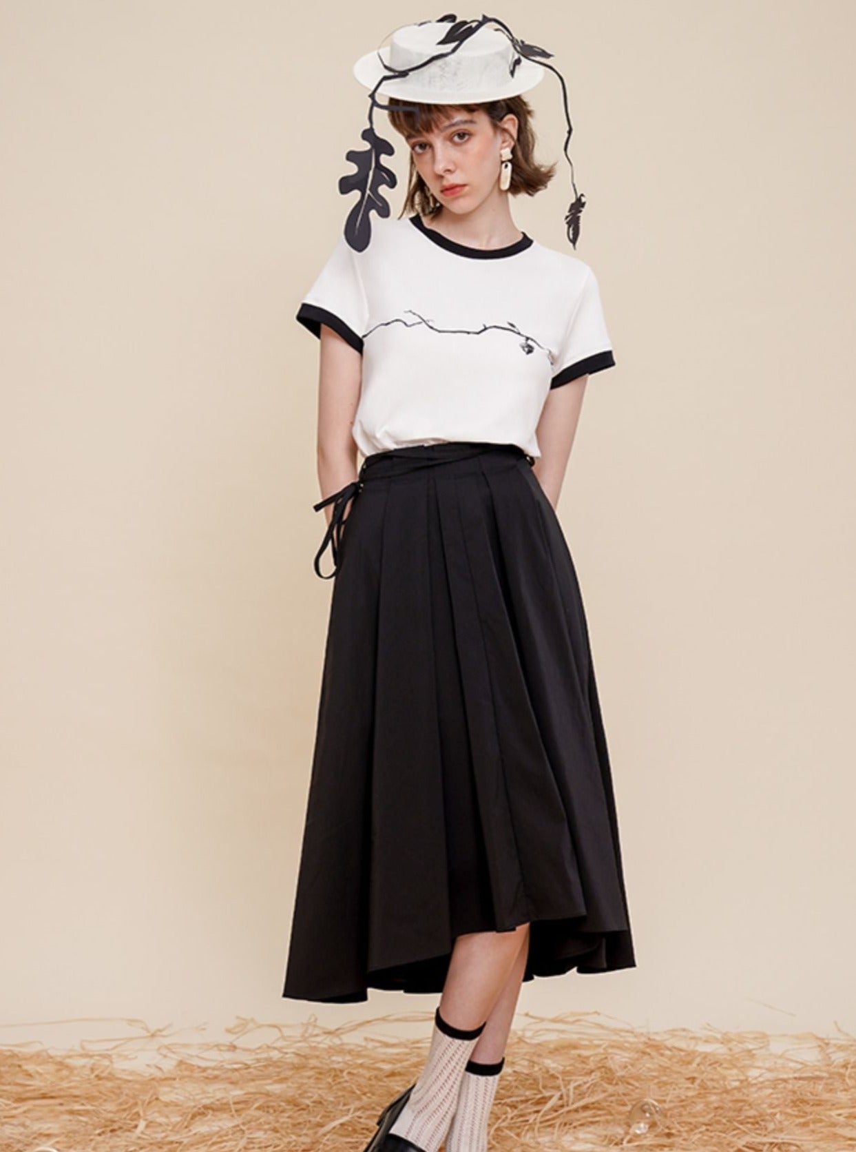 Short Sleeve CAMOOONI Branch Top