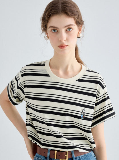 Stripe Crew Neck Top