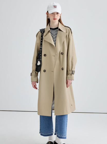 9% von der neuen Trenchcoat Frauen Herbst 2024 neue kleine Mann locker und dünn britischen Stil Midi Top