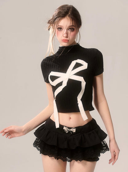 Sweet Doll Knit Crop Top