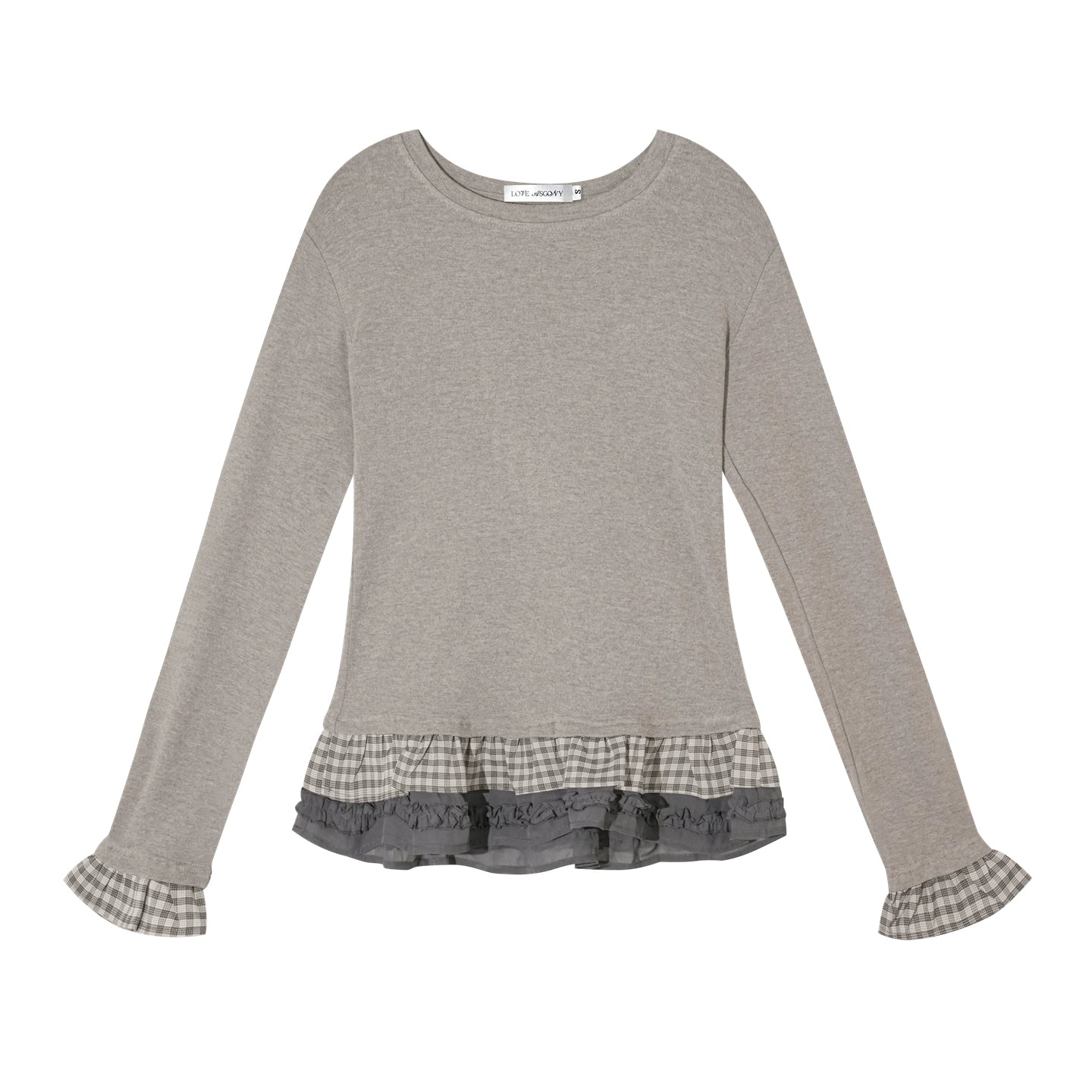 Velvet Wool Plaid Base Layer Top