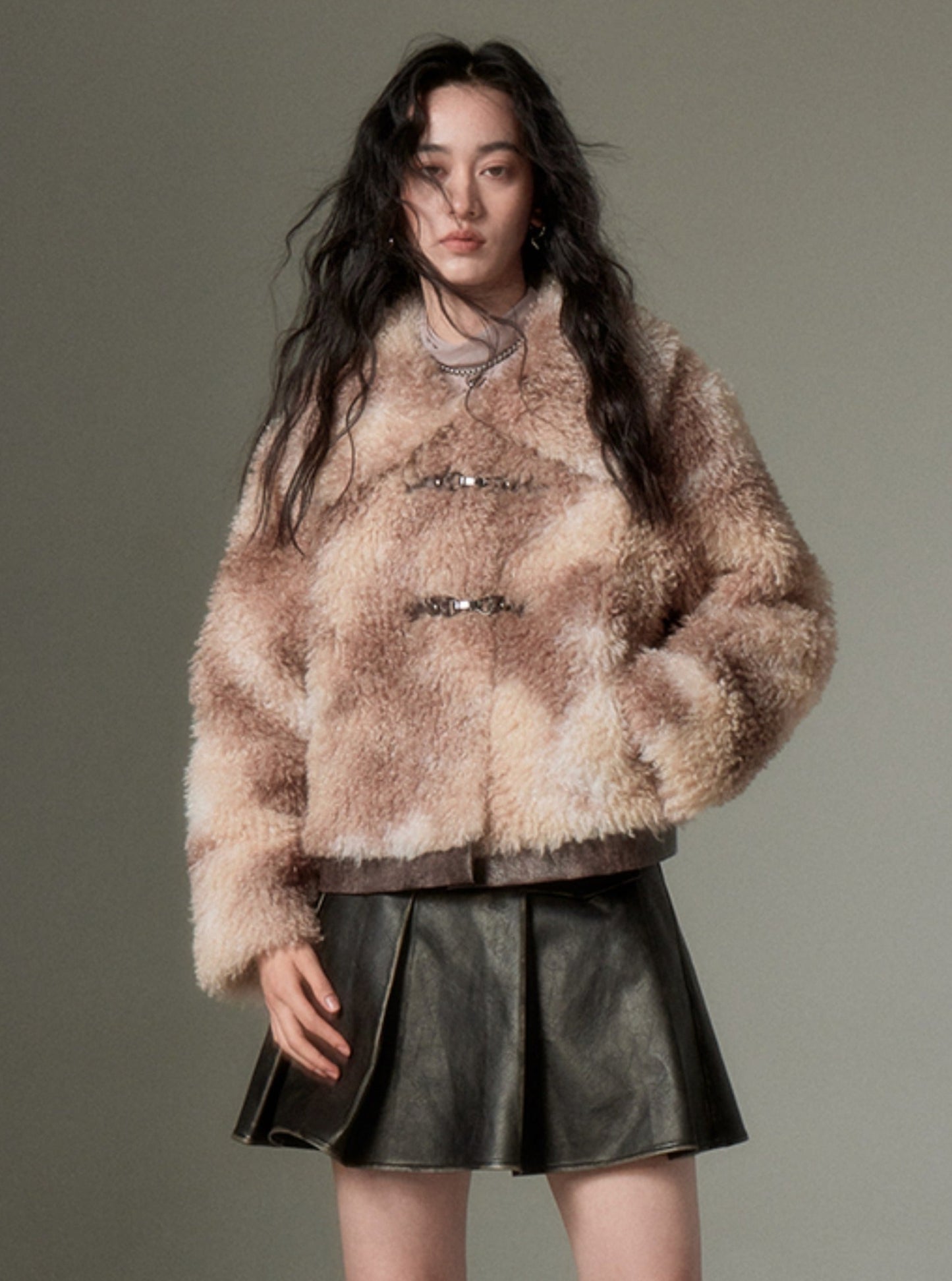 LAMB ROLL FUR JACKET