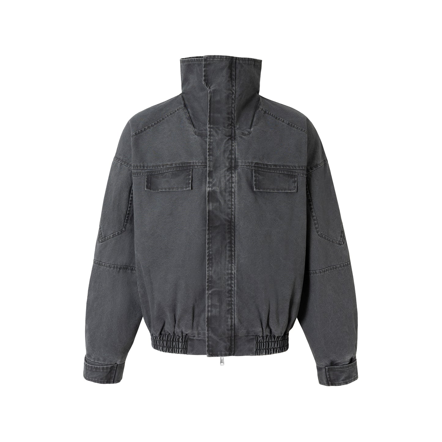 American Vintage Stand Collar Cargo Jacket